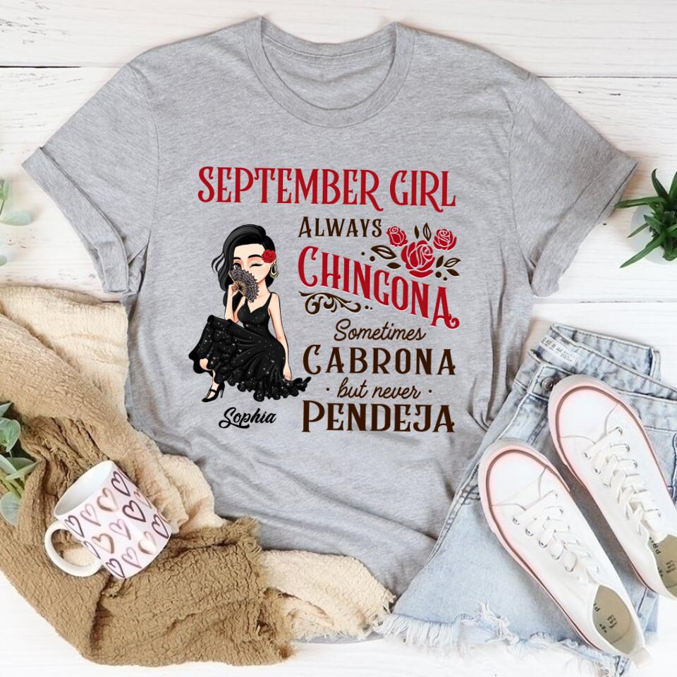September Birthday Shirt, Custom Birthday Shirt, Queens are Born In September, September Birthday Shirts For Woman, September Birthday Gifts