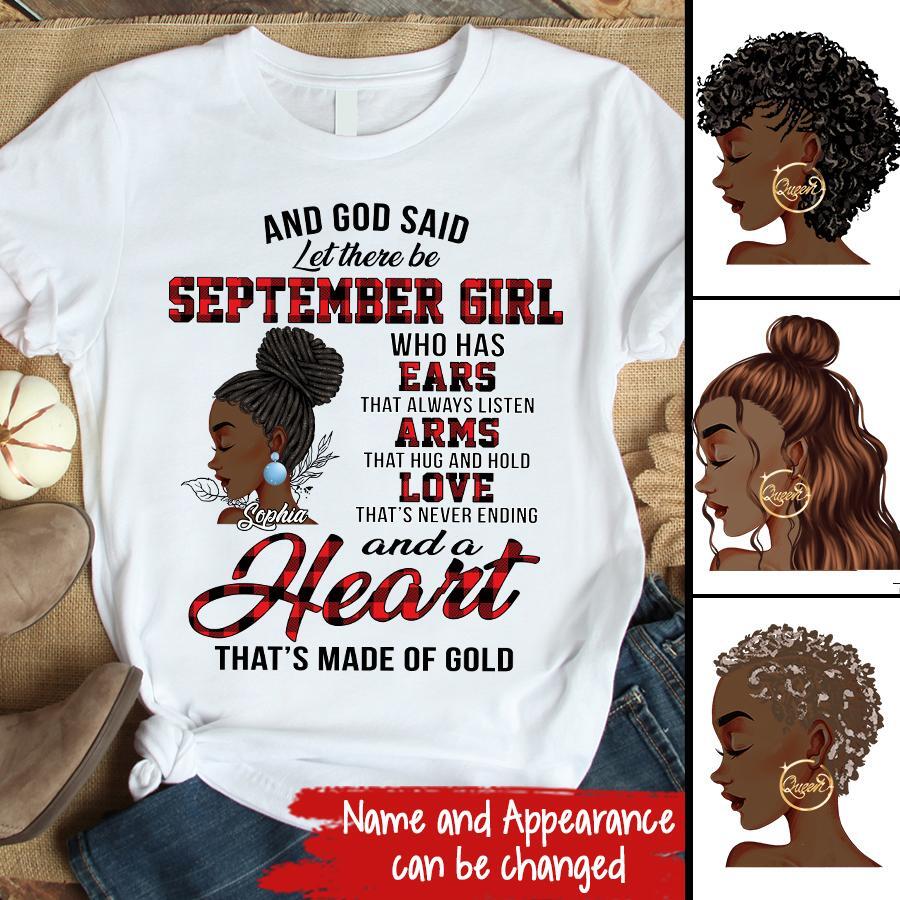September Birthday Shirt, Custom Birthday Shirt, Queens are Born In September, September Birthday Shirts For Woman, September Birthday Gifts