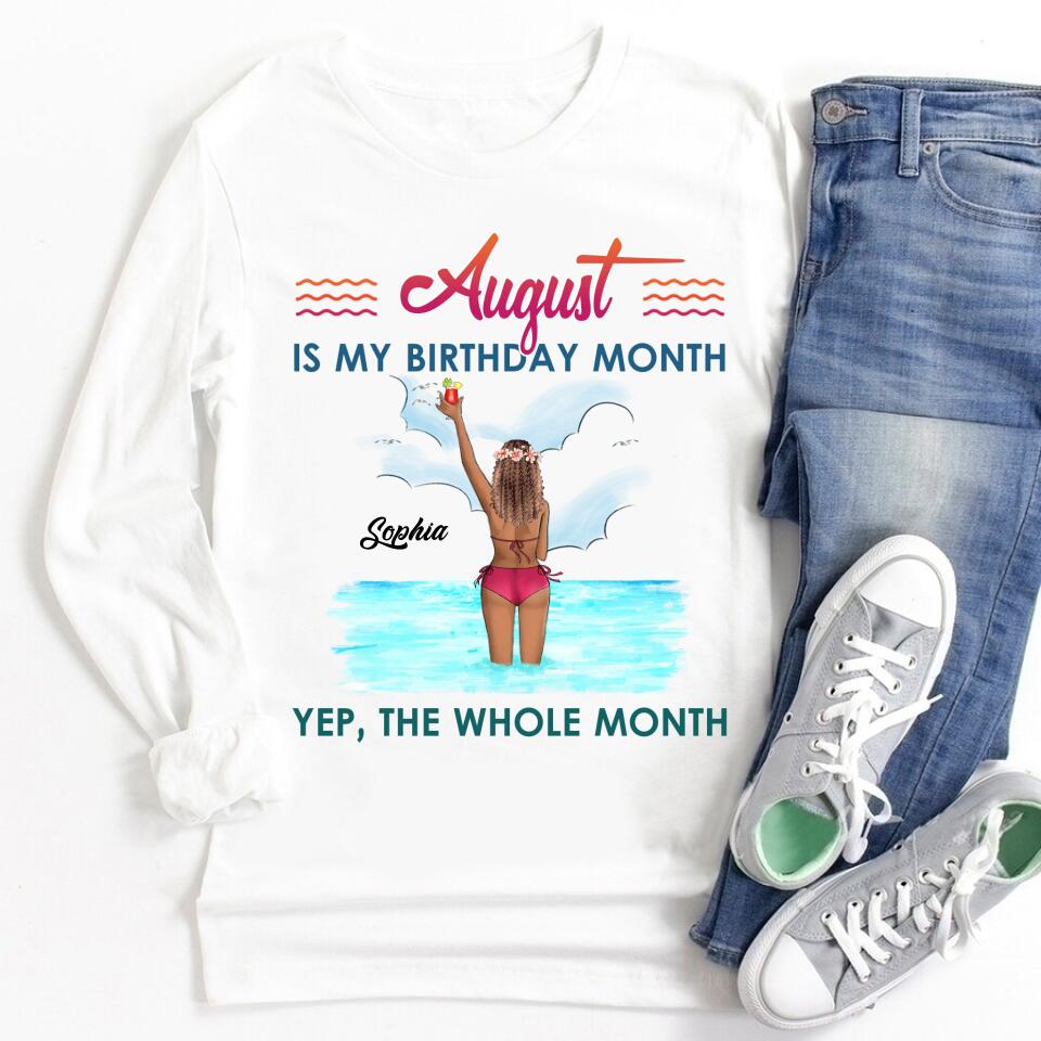 August Birthday Shirt, Custom Birthday Shirt, Queens are Born In August, August Birthday Shirts For Woman, August Birthday Gifts