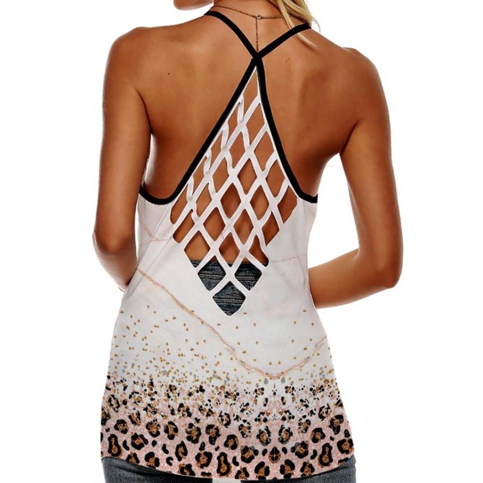 50th Birthday Tank Top, Custom Birthday Tank Top, Turning 50, Gifts For Women Turning 50, 50 And Fabulous, 1972 Tank Top, 50th Birthday Tank Top For Her, All-Over Print Women&#39;s Criss-Cross Open Back Tank Top