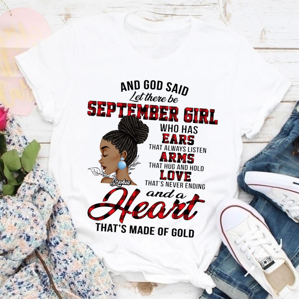 September Birthday Shirt, Custom Birthday Shirt, Queens are Born In September, September Birthday Shirts For Woman, September Birthday Gifts