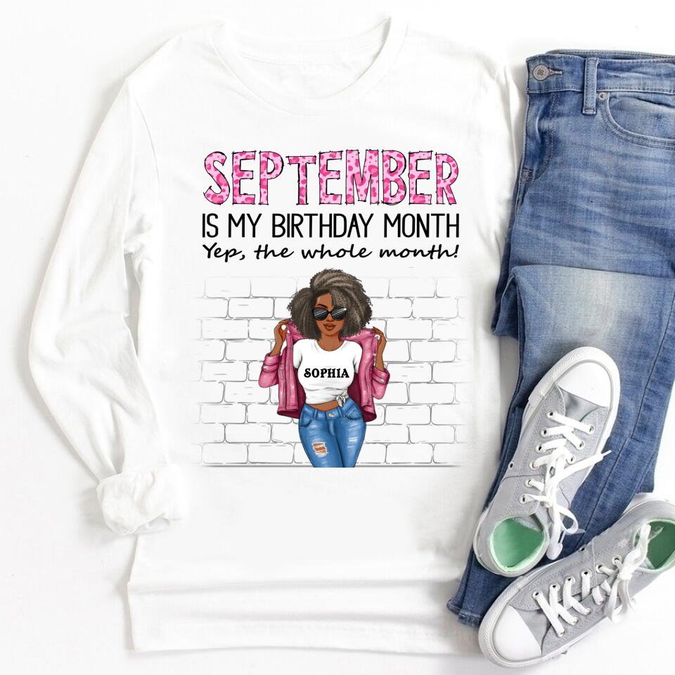 September Birthday Shirt, Custom Birthday Shirt, Queens are Born In September, September Birthday Shirts For Woman, September Birthday Gifts