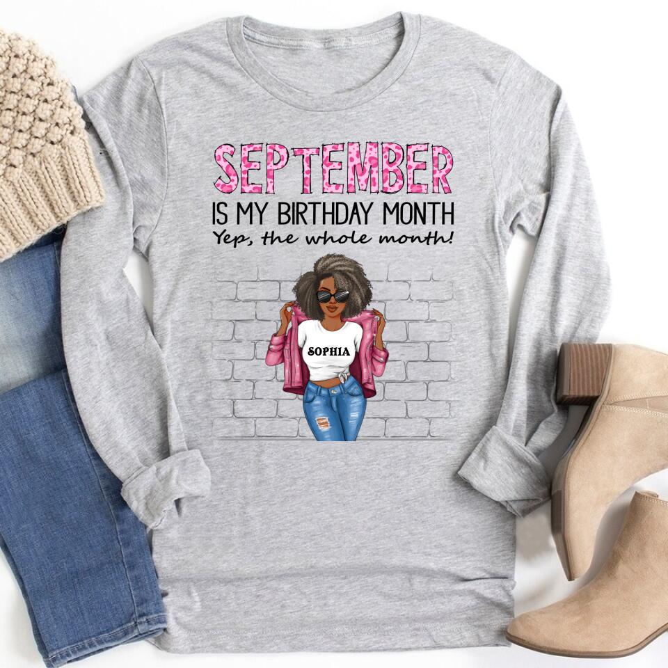 September Birthday Shirt, Custom Birthday Shirt, Queens are Born In September, September Birthday Shirts For Woman, September Birthday Gifts