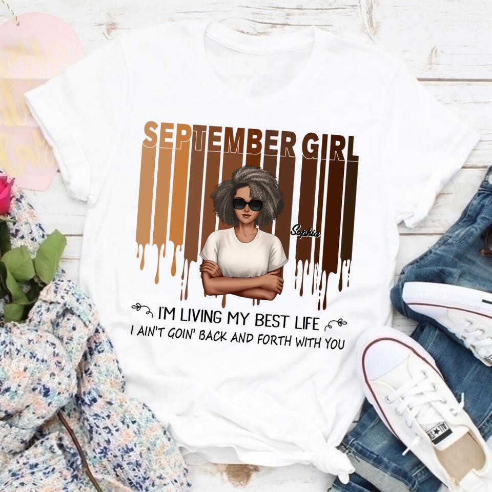 September Birthday Shirt, Custom Birthday Shirt, Queens are Born In September, September Birthday Shirts For Woman, September Birthday Gifts