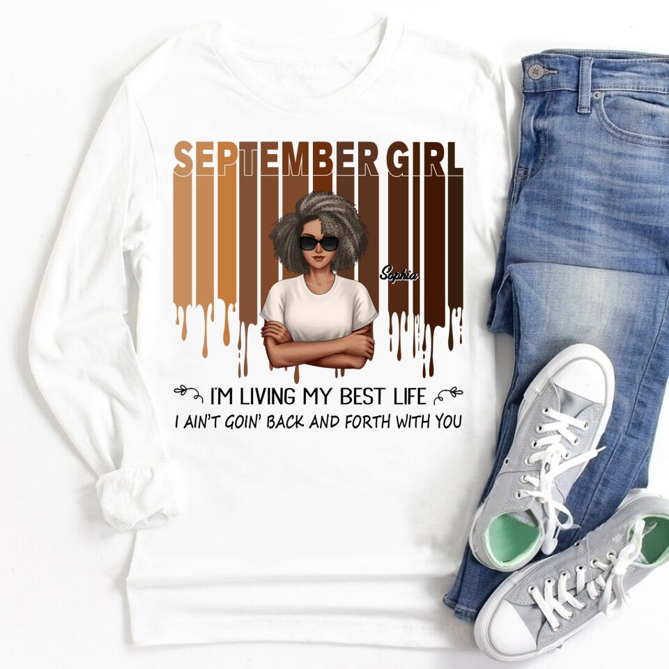 September Birthday Shirt, Custom Birthday Shirt, Queens are Born In September, September Birthday Shirts For Woman, September Birthday Gifts