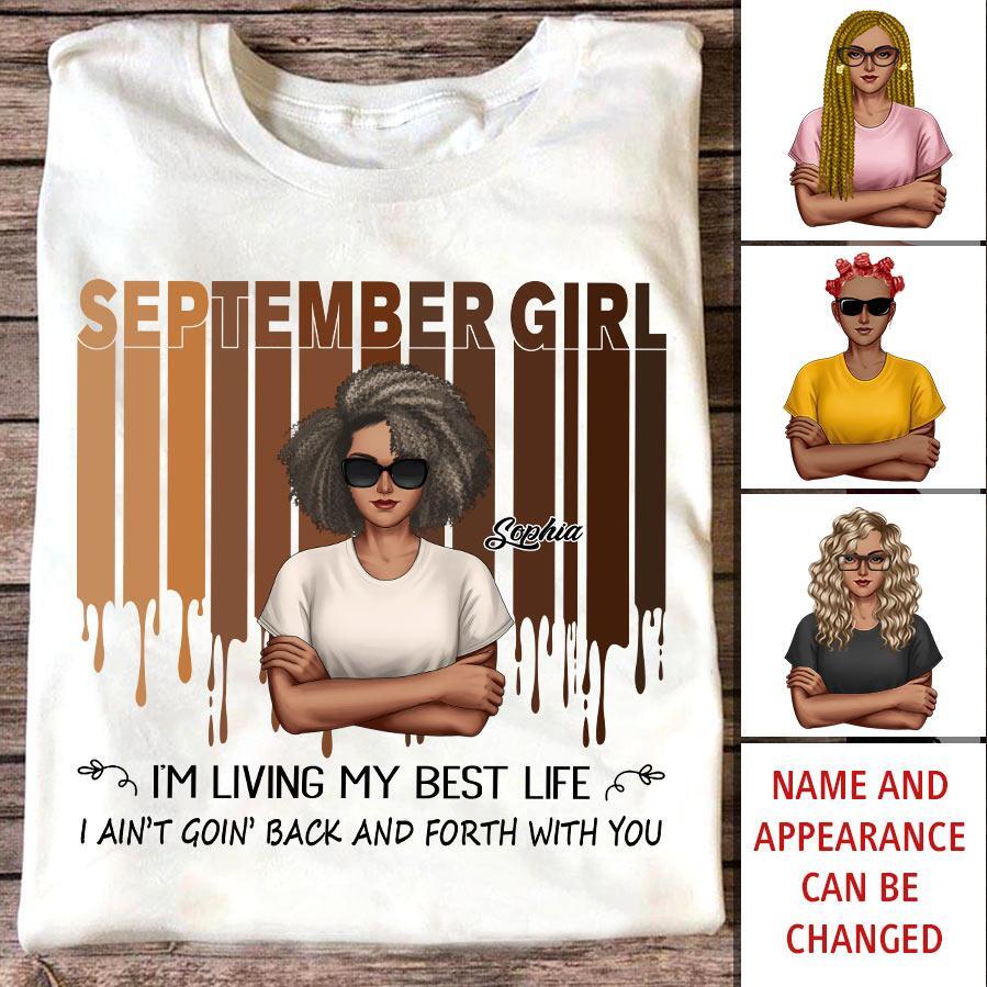 September Birthday Shirt, Custom Birthday Shirt, Queens are Born In September, September Birthday Shirts For Woman, September Birthday Gifts