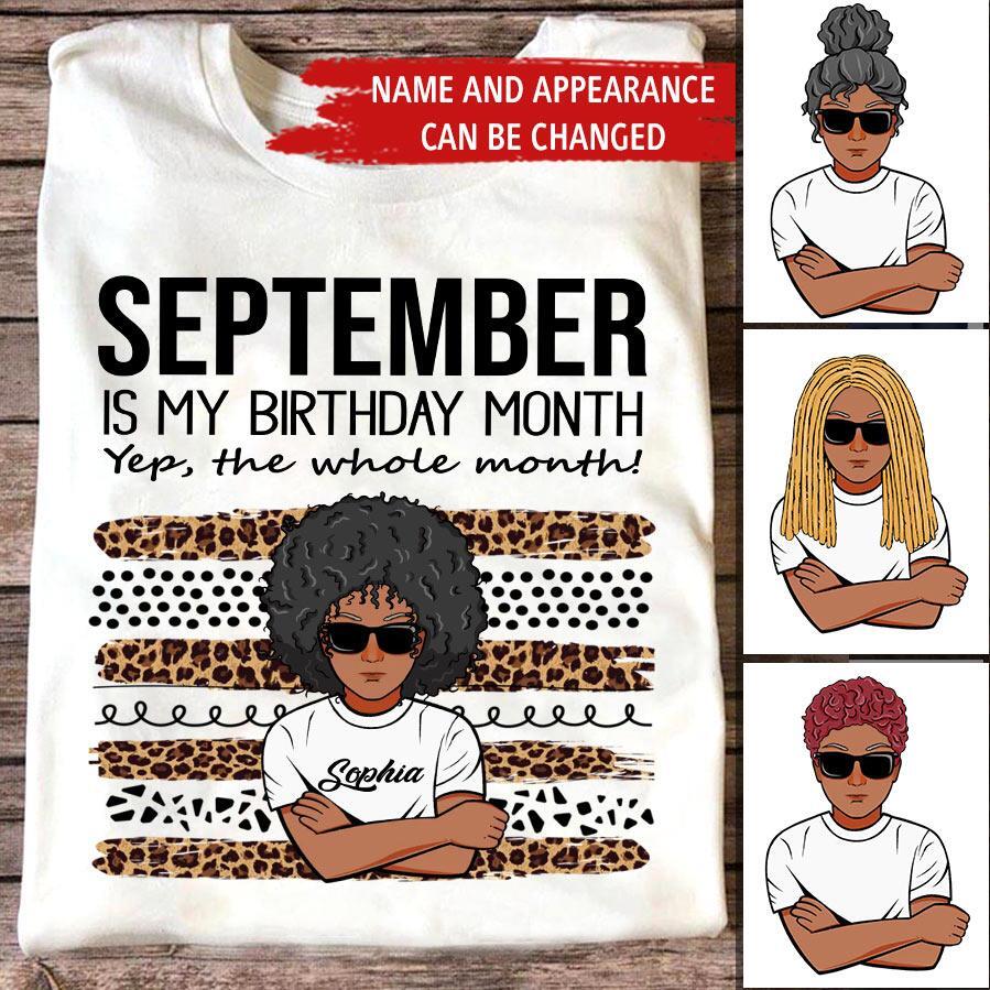September Birthday Shirt, Custom Birthday Shirt, Queens are Born In September, September Birthday Shirts For Woman, September Birthday Gifts