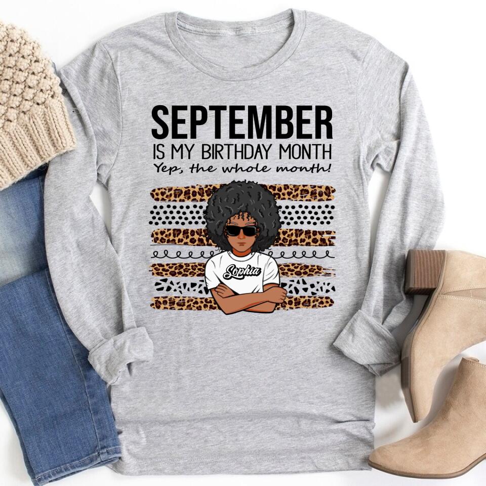 September Birthday Shirt, Custom Birthday Shirt, Queens are Born In September, September Birthday Shirts For Woman, September Birthday Gifts