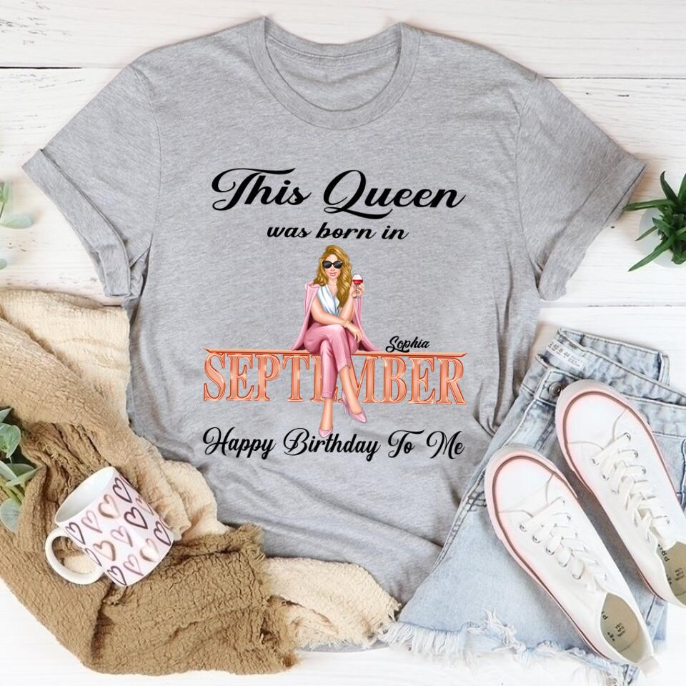 September Birthday Shirt, Custom Birthday Shirt, September Birthday Shirts For Woman, September Birthday Gifts