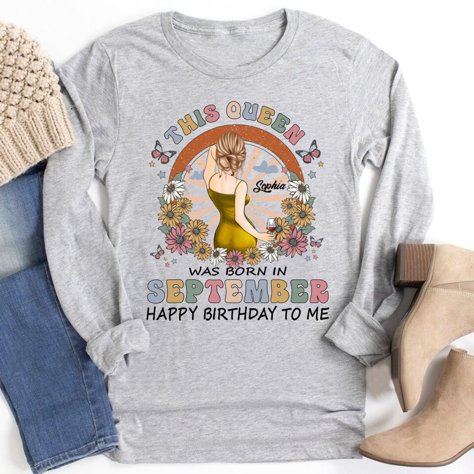 September Birthday Shirt, Custom Birthday Shirt, September Birthday Shirts For Woman, September Birthday Gifts