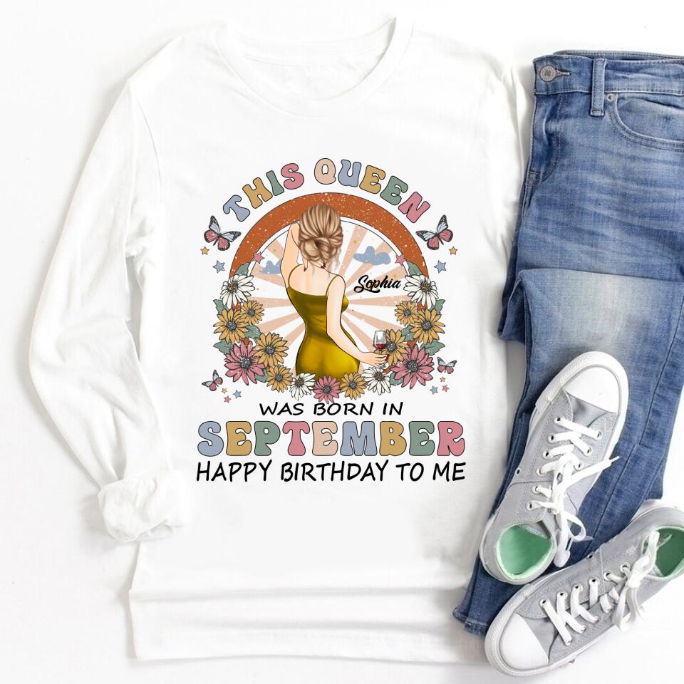 September Birthday Shirt, Custom Birthday Shirt, September Birthday Shirts For Woman, September Birthday Gifts