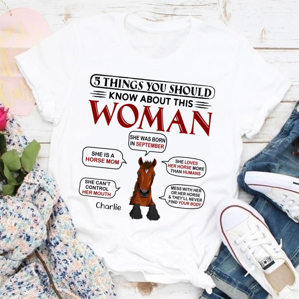 Horse Mom, Personalized Shirt, Birthday, Funny Gift For Horse Mom, Horse Lover