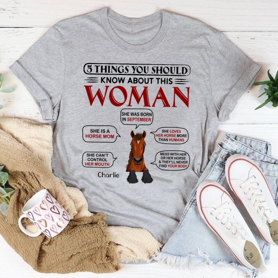 Horse Mom, Personalized Shirt, Birthday, Funny Gift For Horse Mom, Horse Lover