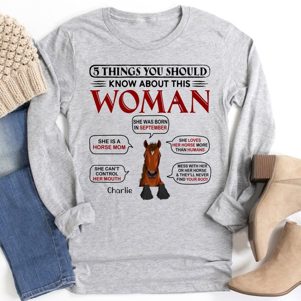 Horse Mom, Personalized Shirt, Birthday, Funny Gift For Horse Mom, Horse Lover