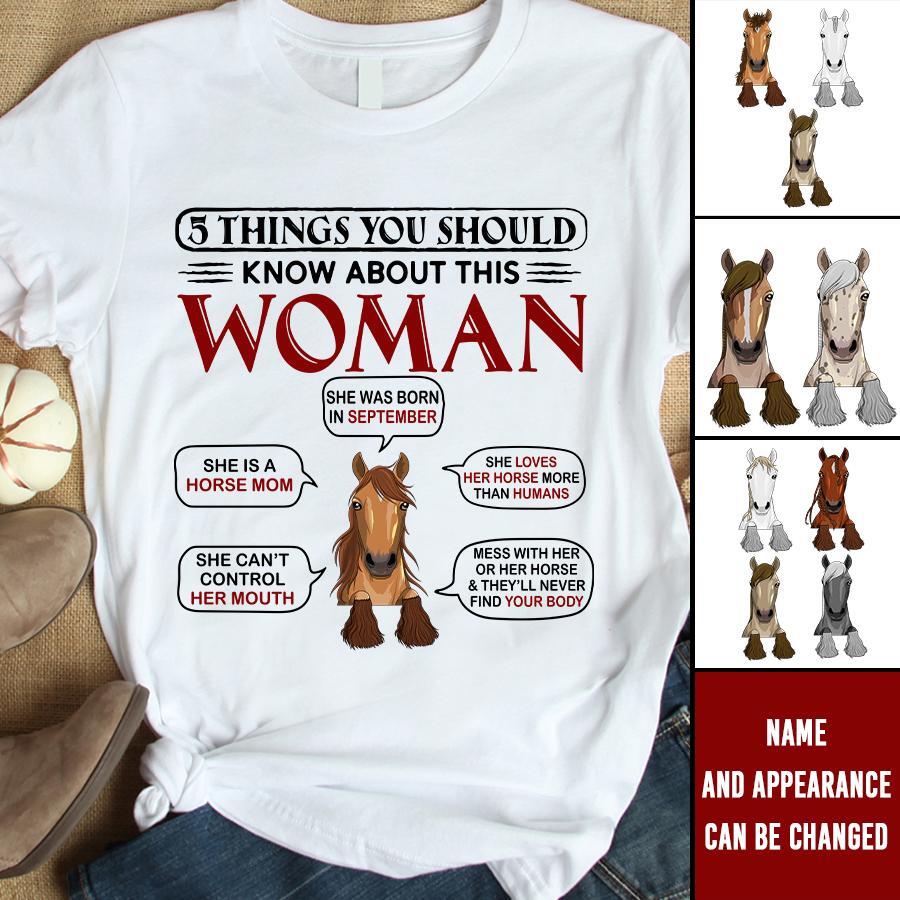 Horse Mom, Personalized Shirt, Birthday, Funny Gift For Horse Mom, Horse Lover