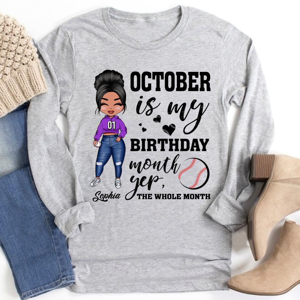 October Birthday Shirt, Custom Birthday Shirt, Queens are Born In October, October Birthday Shirts For Woman, October Birthday Gifts