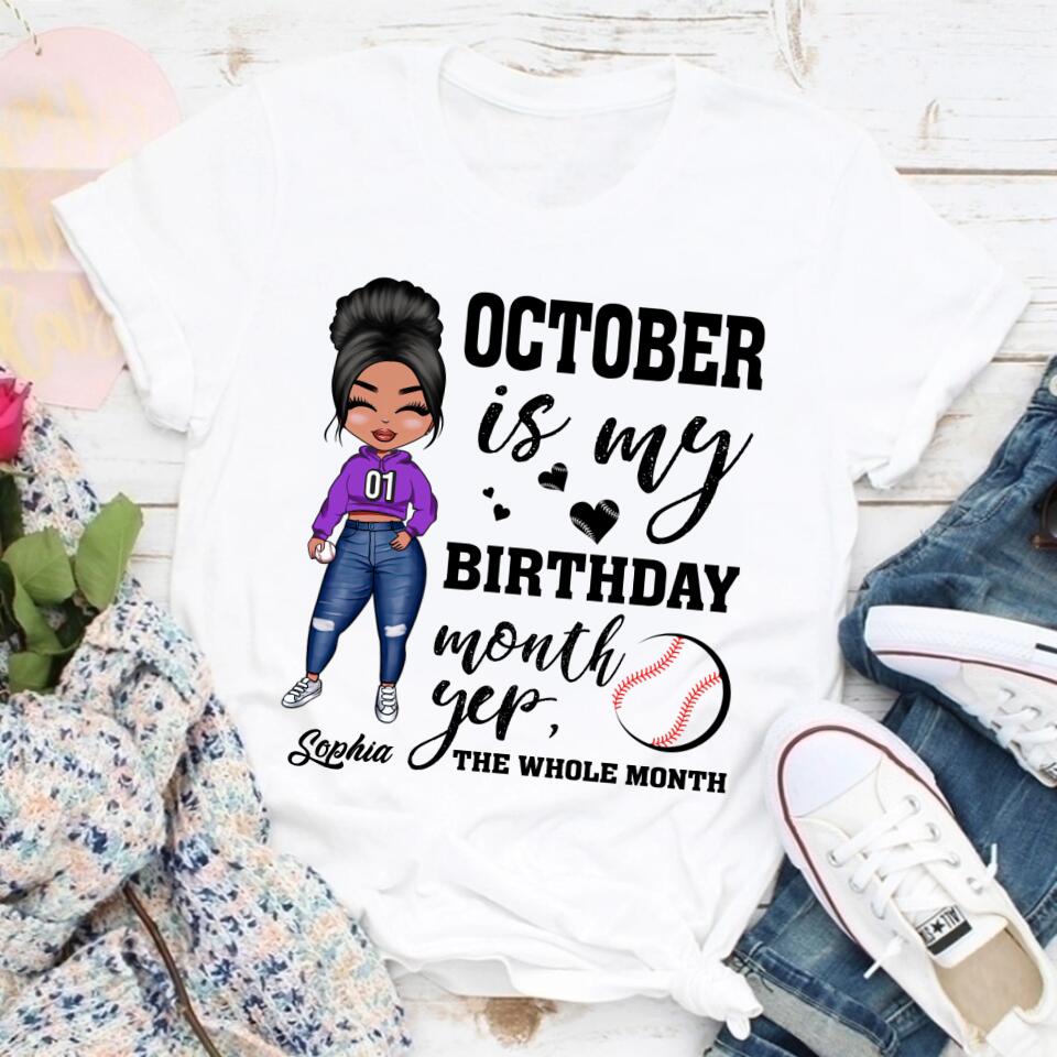October Birthday Shirt, Custom Birthday Shirt, Queens are Born In October, October Birthday Shirts For Woman, October Birthday Gifts
