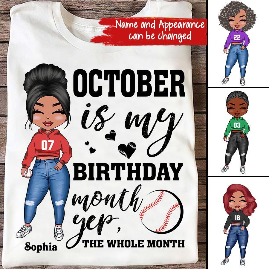 October Birthday Shirt, Custom Birthday Shirt, Queens are Born In October, October Birthday Shirts For Woman, October Birthday Gifts