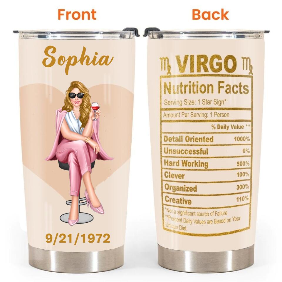Personalized tumblers, Virgo Birthday tumbler, Virgo Zodiac, Virgo Girl, Virgo Tumbler For Ladies, Virgo Queen, Virgo Queen Birthday Gift