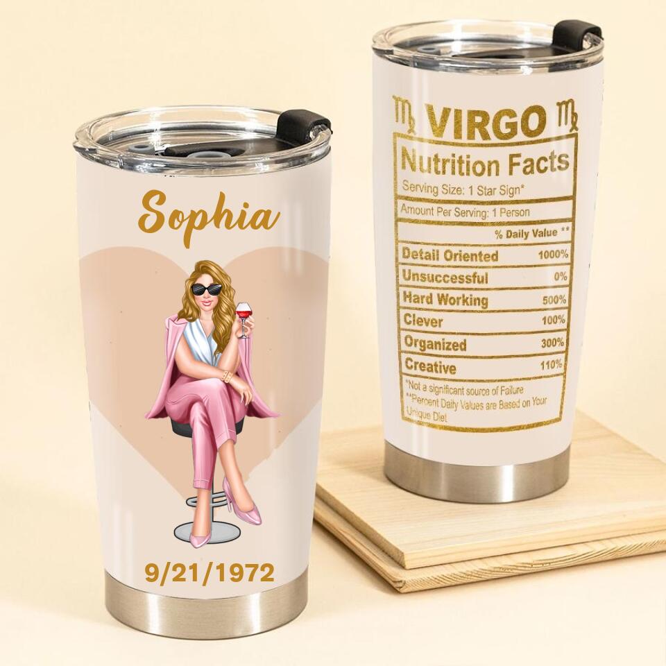 Personalized tumblers, Virgo Birthday tumbler, Virgo Zodiac, Virgo Girl, Virgo Tumbler For Ladies, Virgo Queen, Virgo Queen Birthday Gift
