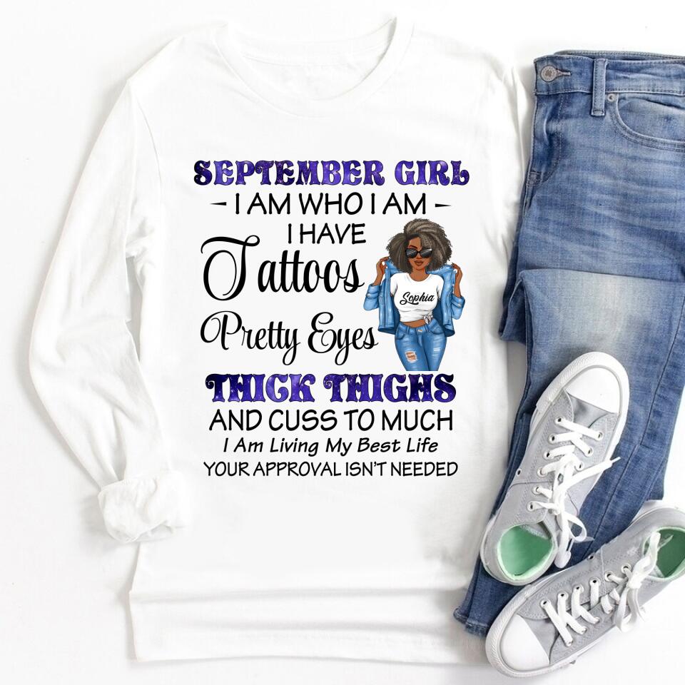 September Birthday Shirt, Custom Birthday Shirt, Queens are Born In September, September Birthday Shirts For Woman, September Birthday Gifts