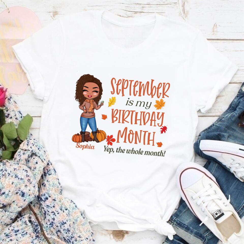 September Birthday Shirt, Custom Birthday Shirt, Queens are Born In September, September Birthday Shirts For Woman, September Birthday Gifts