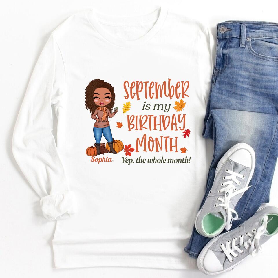 September Birthday Shirt, Custom Birthday Shirt, Queens are Born In September, September Birthday Shirts For Woman, September Birthday Gifts