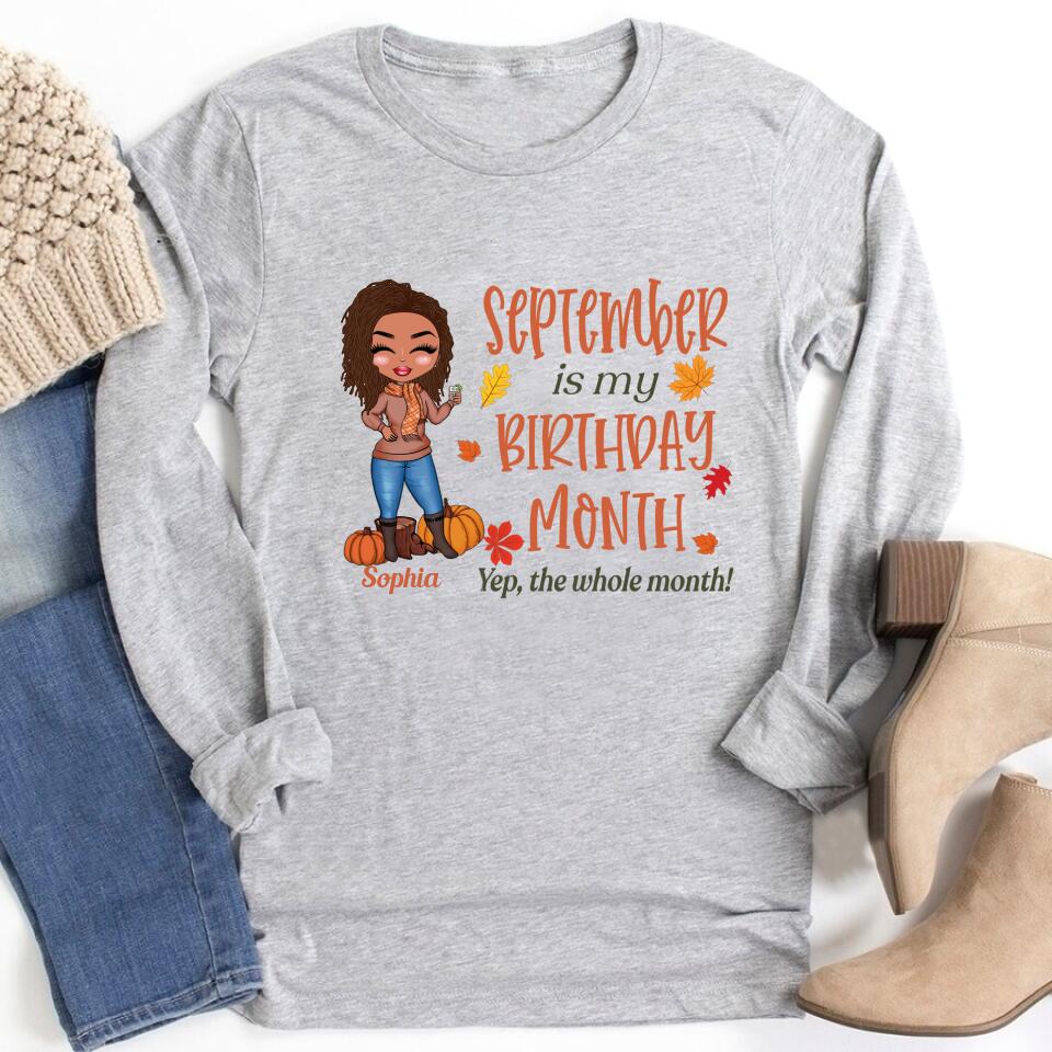 September Birthday Shirt, Custom Birthday Shirt, Queens are Born In September, September Birthday Shirts For Woman, September Birthday Gifts