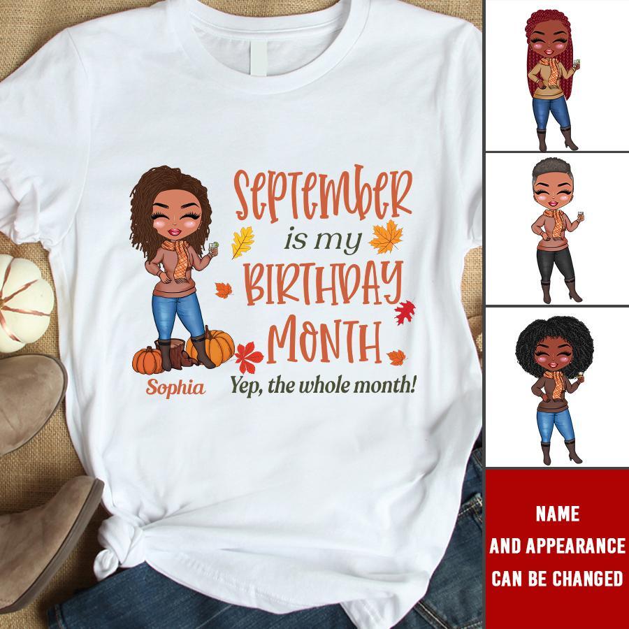 September Birthday Shirt, Custom Birthday Shirt, Queens are Born In September, September Birthday Shirts For Woman, September Birthday Gifts