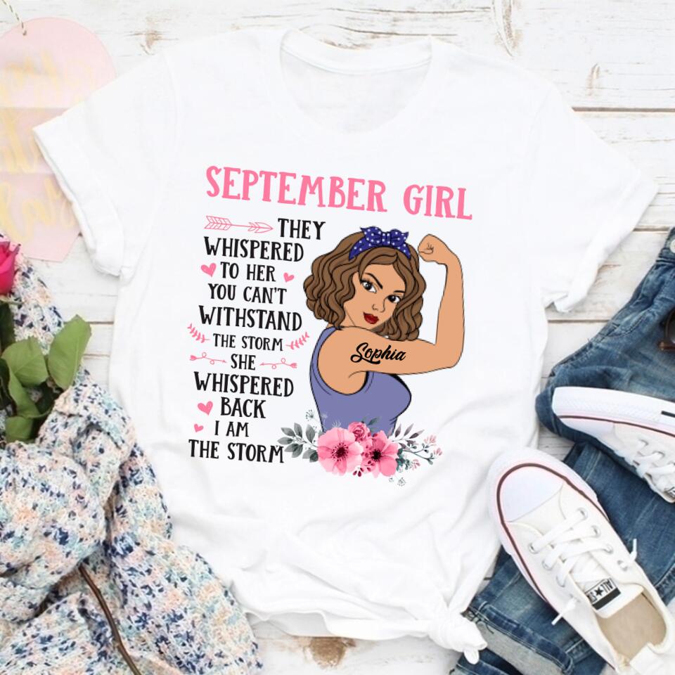 September Birthday Shirt, Custom Birthday Shirt, Queens are Born In September, September Birthday Shirts For Woman, September Birthday Gifts