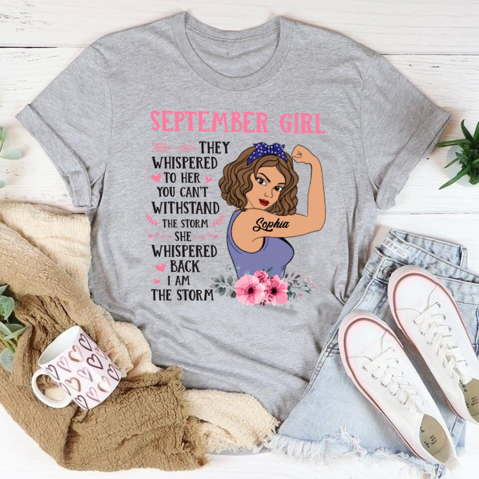 September Birthday Shirt, Custom Birthday Shirt, Queens are Born In September, September Birthday Shirts For Woman, September Birthday Gifts