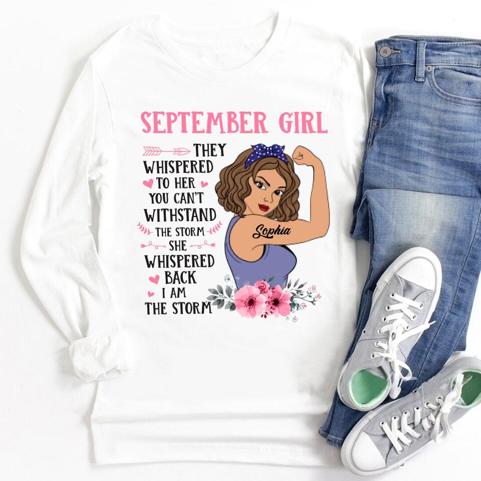 September Birthday Shirt, Custom Birthday Shirt, Queens are Born In September, September Birthday Shirts For Woman, September Birthday Gifts