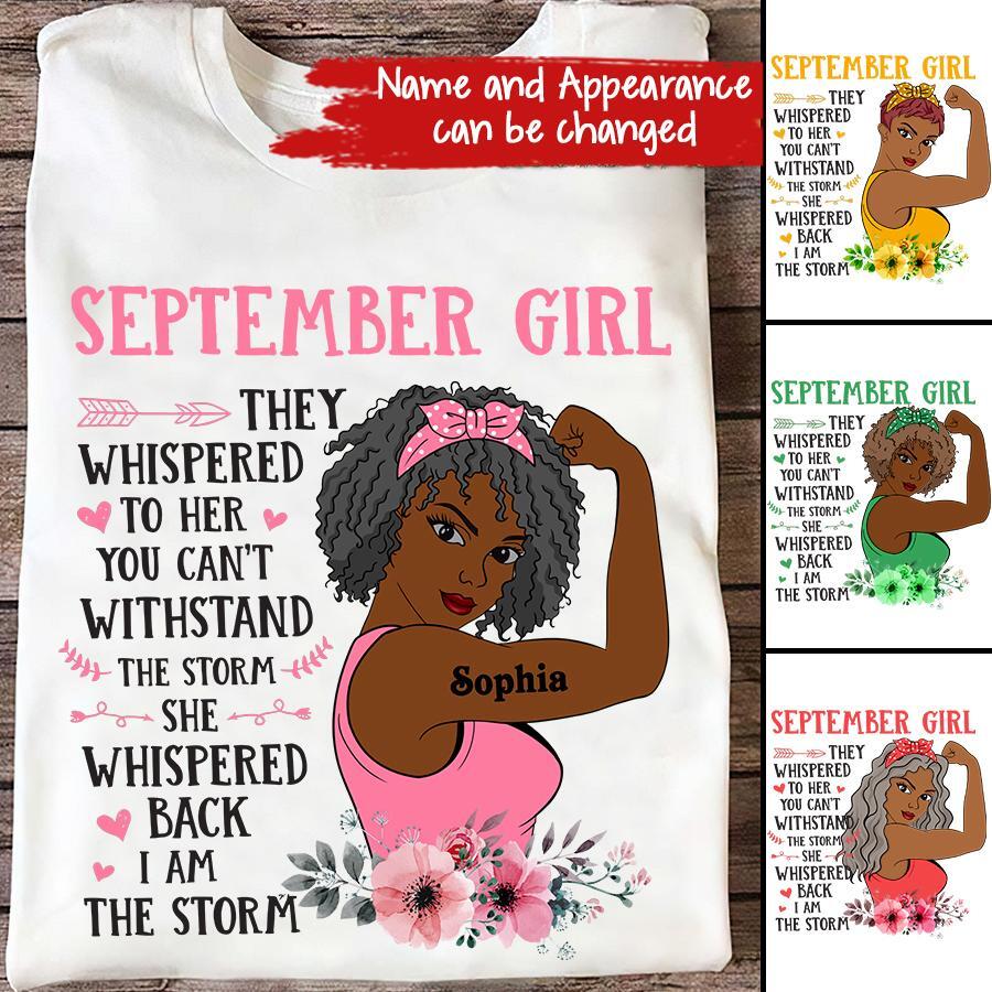 September Birthday Shirt, Custom Birthday Shirt, Queens are Born In September, September Birthday Shirts For Woman, September Birthday Gifts