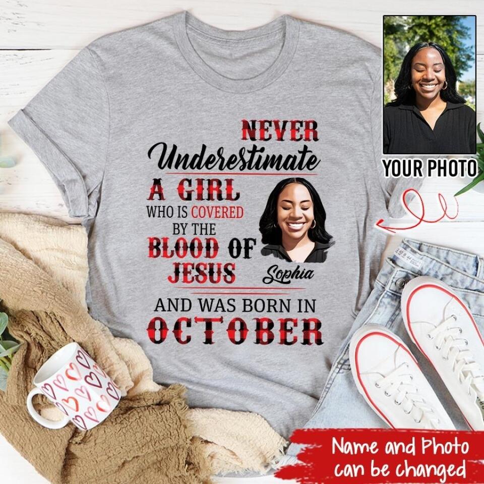 Custom October Birthday Shirt For Woman, Queens are Born In October Gifts, Melanin Afro Woman Shirt, Black Girl Tee, Afro Queen Gift