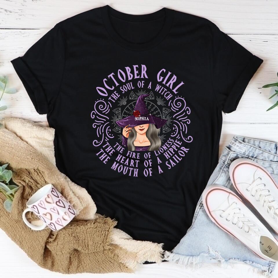 October Birthday Shirt, Custom Birthday Shirt, Queens Born In October, October Birthday Shirts For Woman, October Birthday Gifts