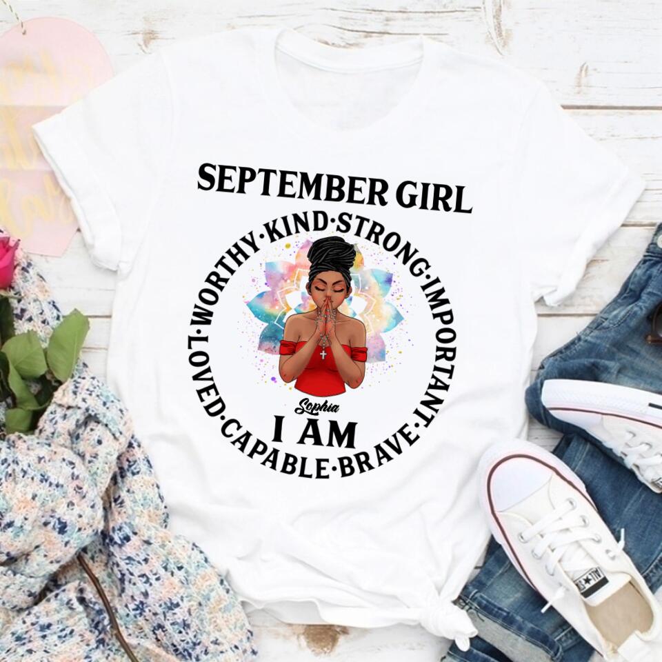 September Birthday Shirt, Custom Birthday Shirt, Queens are Born In September, September Birthday Shirts For Woman, September Birthday Gifts