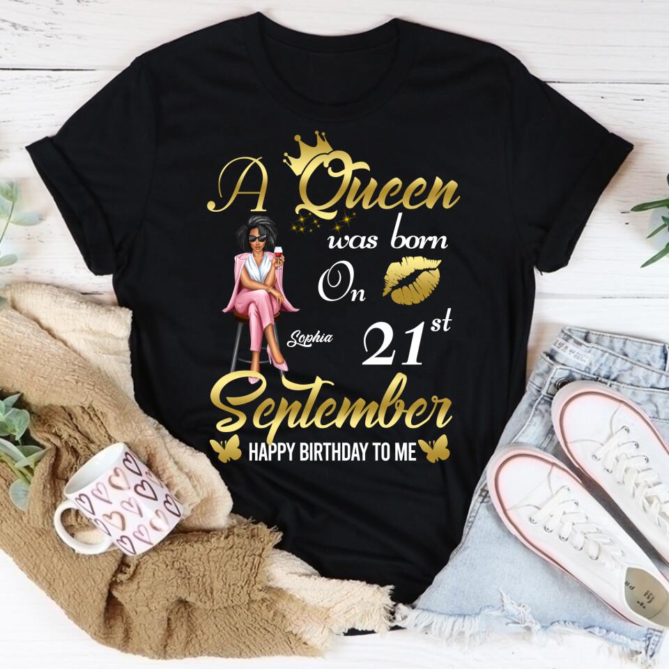 September Birthday Shirt, Custom Birthday Shirt, Queens are Born In September, September Birthday Shirts For Woman, September Birthday Gifts