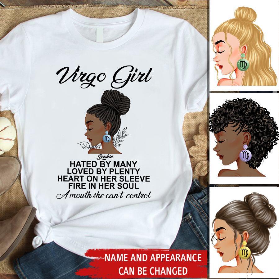 Custom Birthday Shirt, Virgo Zodiac t shirt, Virgo Birthday shirt, Virgo t shirts for ladies, Virgo queen t shirt, Virgo Queen Birthday shirt