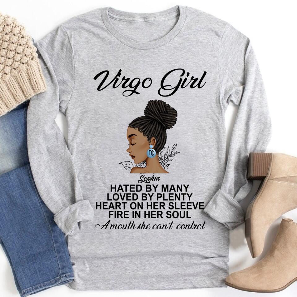 Custom Birthday Shirt, Virgo Zodiac t shirt, Virgo Birthday shirt, Virgo t shirts for ladies, Virgo queen t shirt, Virgo Queen Birthday shirt