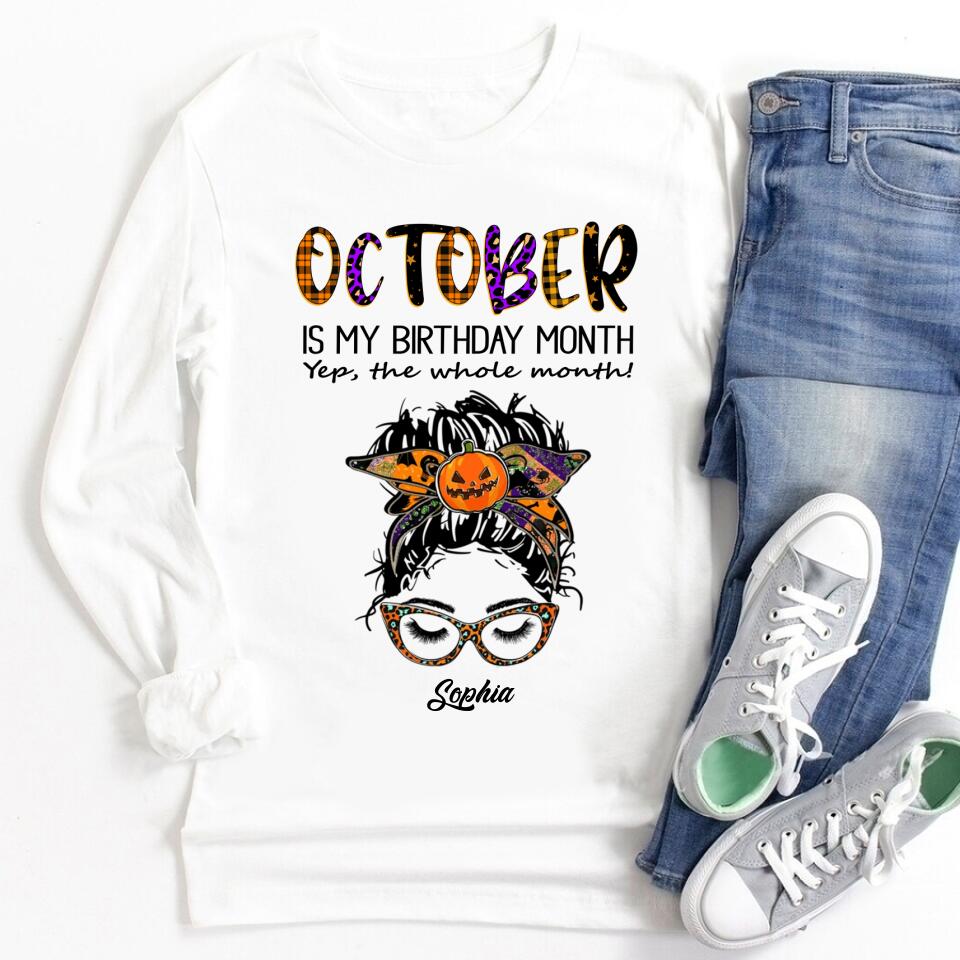 October Birthday Shirt, Custom Birthday Shirt, Queens are Born In October, October Birthday Shirts For Woman, October Birthday Gifts