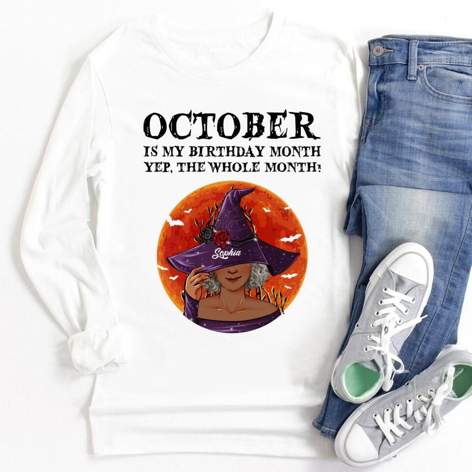 October Birthday Shirt, Custom Birthday Shirt, Queens are Born In October, October Birthday Shirts For Woman, October Birthday Gifts