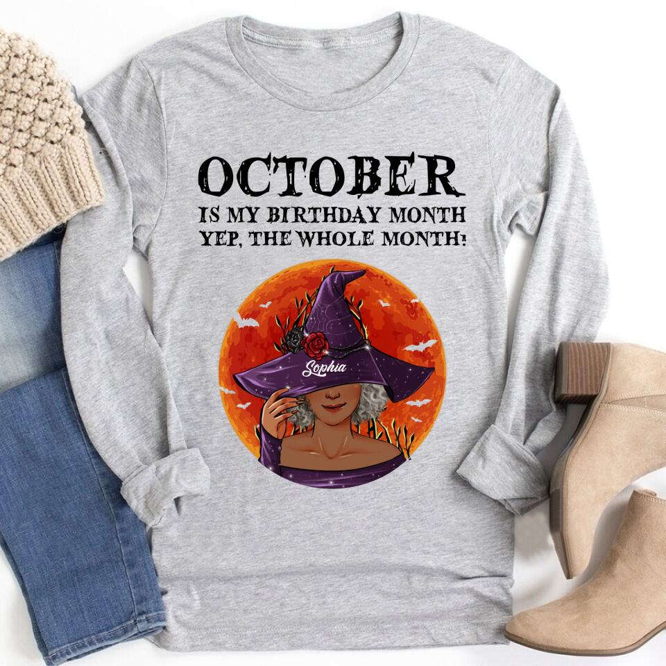 October Birthday Shirt, Custom Birthday Shirt, Queens are Born In October, October Birthday Shirts For Woman, October Birthday Gifts