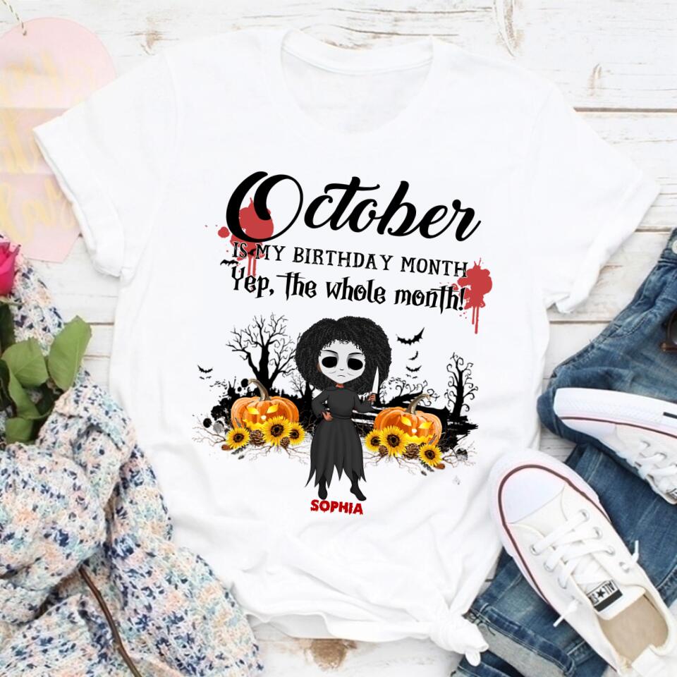 October Birthday Shirt, Custom Birthday Shirt, Queens are Born In October, October Birthday Shirts For Woman, October Birthday Gifts