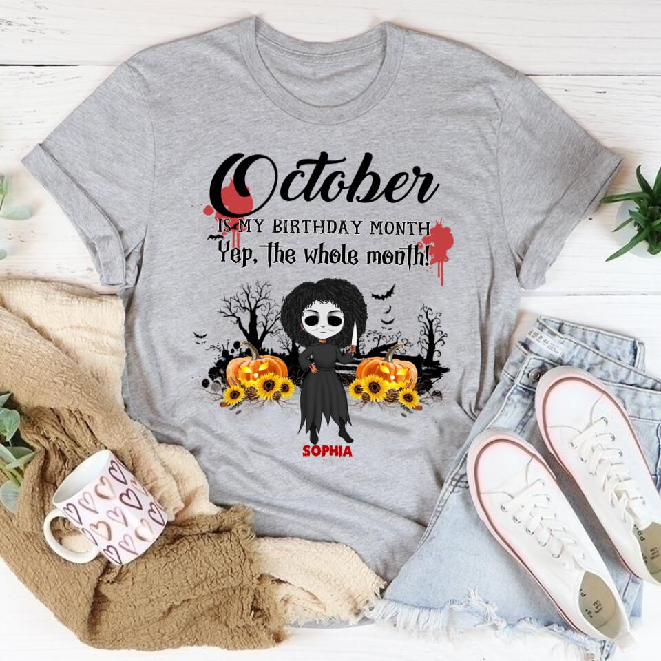 October Birthday Shirt, Custom Birthday Shirt, Queens are Born In October, October Birthday Shirts For Woman, October Birthday Gifts