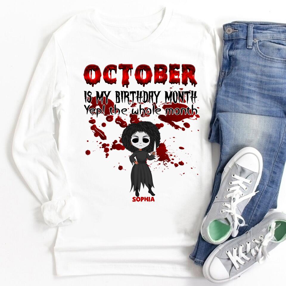 October Birthday Shirt, Custom Birthday Shirt, Queens are Born In October, October Birthday Shirts For Woman, October Birthday Gifts