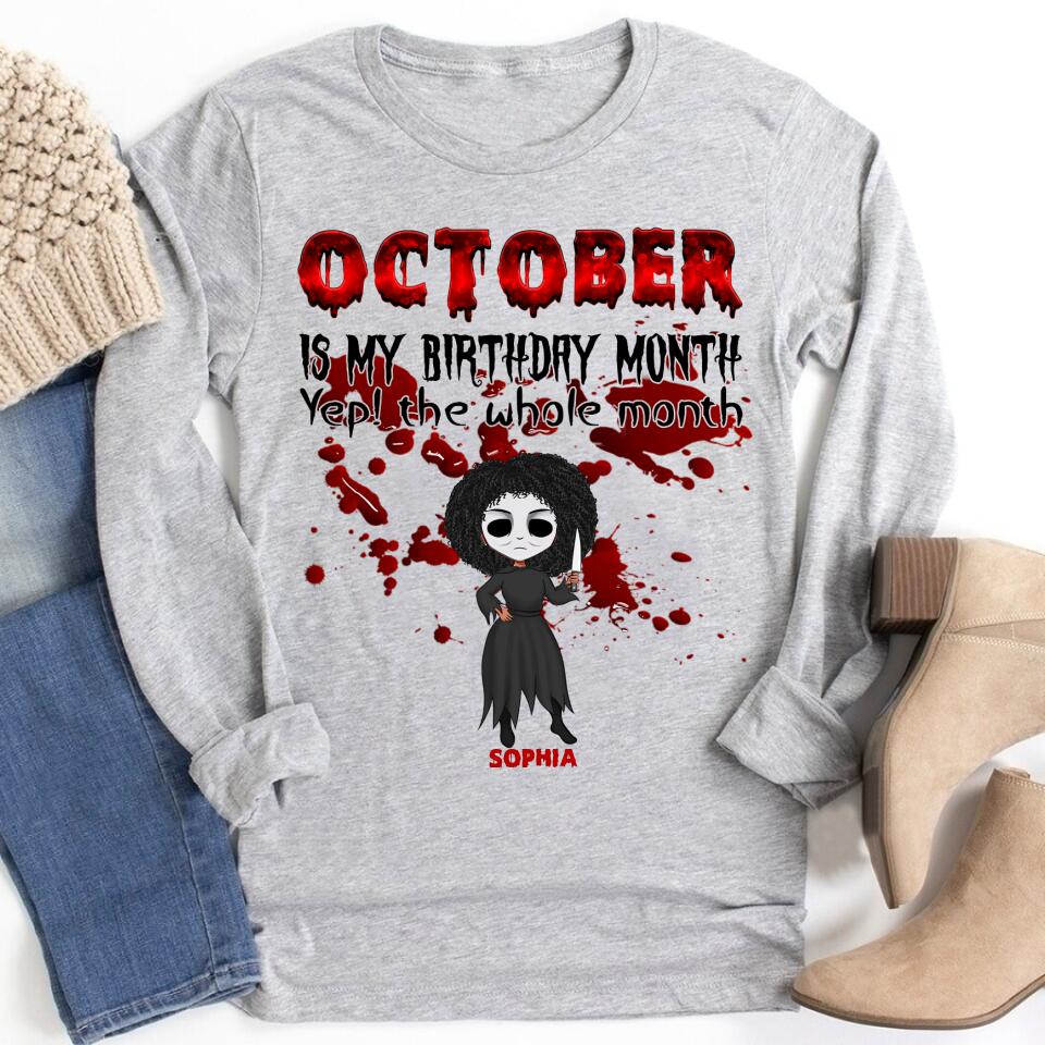 October Birthday Shirt, Custom Birthday Shirt, Queens are Born In October, October Birthday Shirts For Woman, October Birthday Gifts