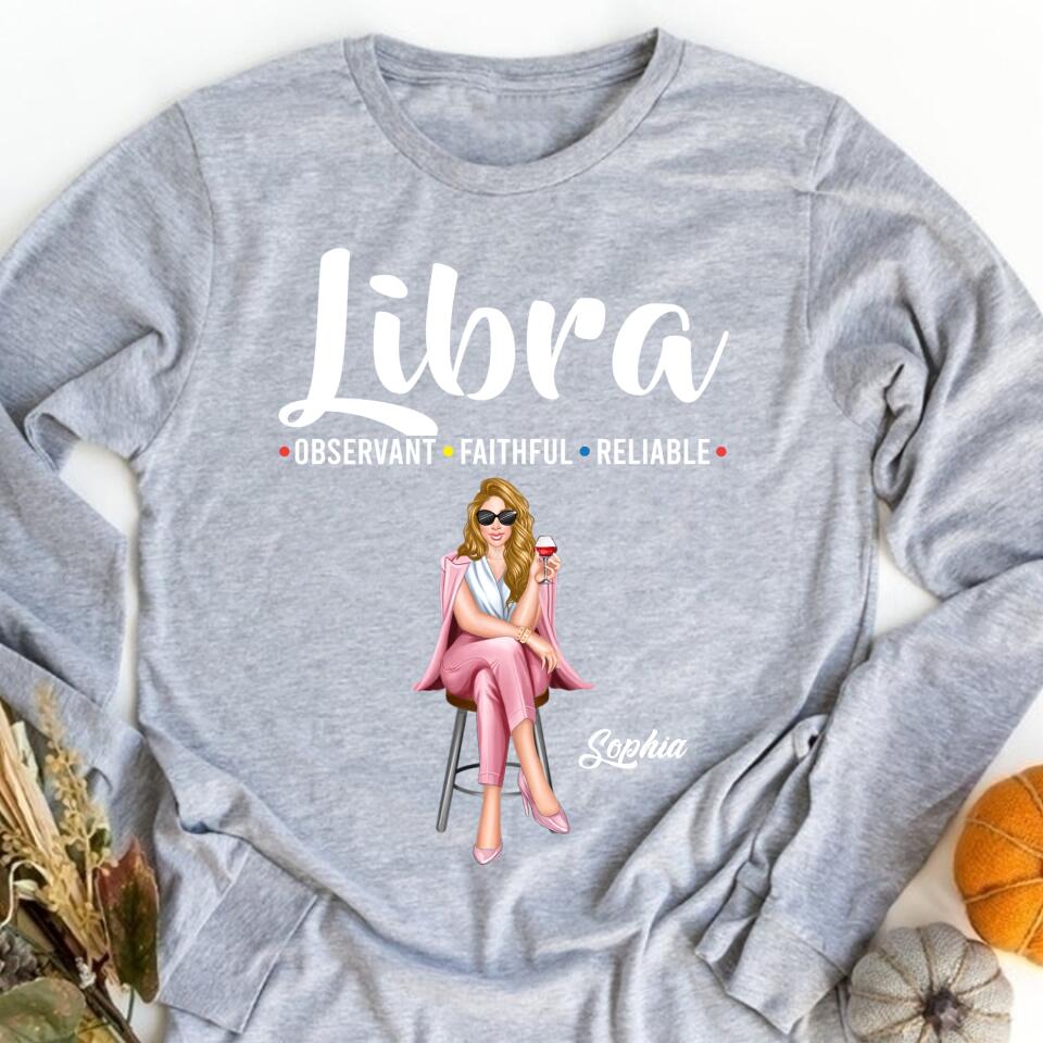 Custom Birthday Shirt, Libra Zodiac t shirt, Libra Birthday shirt, Libra t shirts for ladies, Libra queen t shirt, Libra Queen Birthday shirt