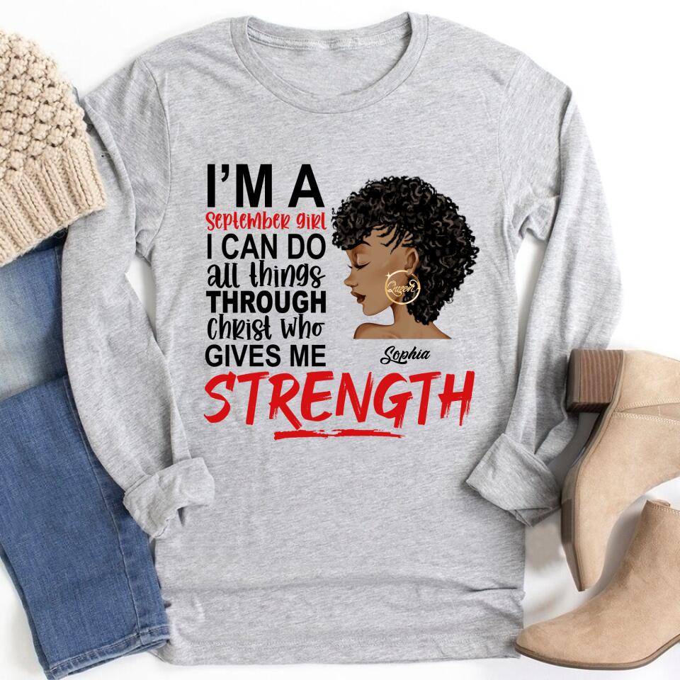 September Birthday Shirt, Custom Birthday Shirt, Queens are Born In September, September Birthday Shirts For Woman, September Birthday Gifts