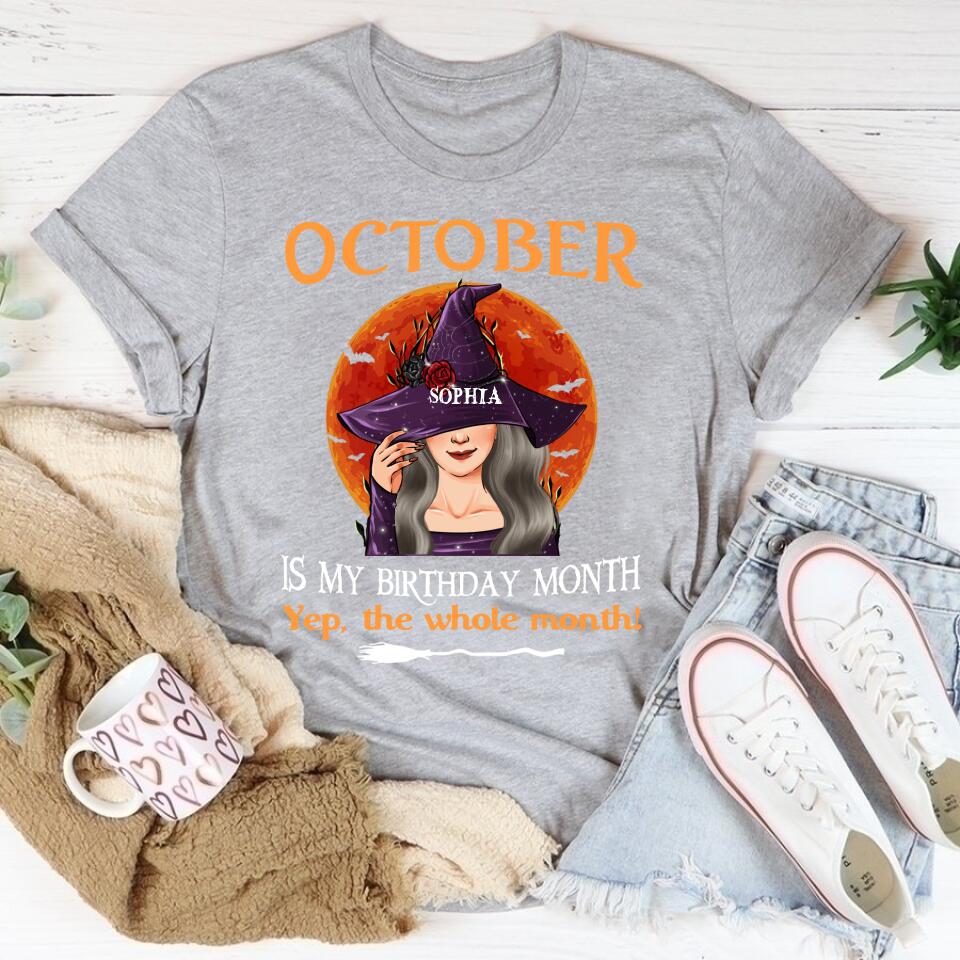 October Birthday Shirt, Custom Birthday Shirt, Queens Born In October, October Birthday Shirts For Woman, October Birthday Gifts
