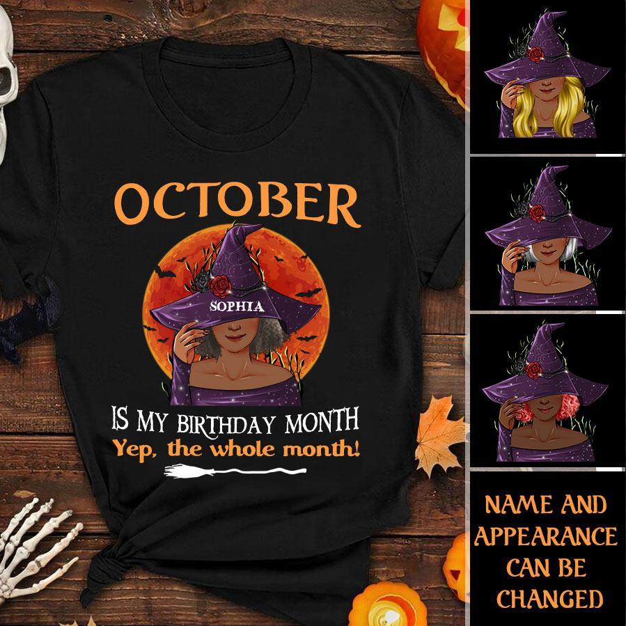 October Birthday Shirt, Custom Birthday Shirt, Queens Born In October, October Birthday Shirts For Woman, October Birthday Gifts